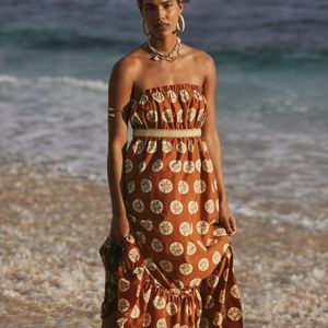 NWT Free People Leanna Bandeau Midi Dress size large